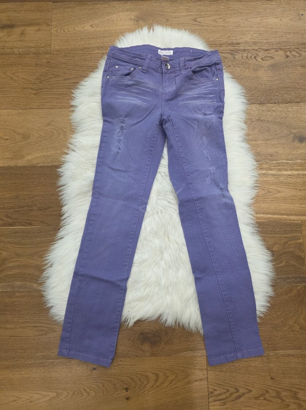 Vintage Low Rise Purple Women's Skinny Jeans